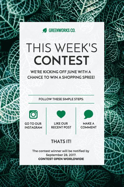 contest newsletter online.
